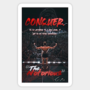 Conor Mcgregor Conquer Poster Sticker